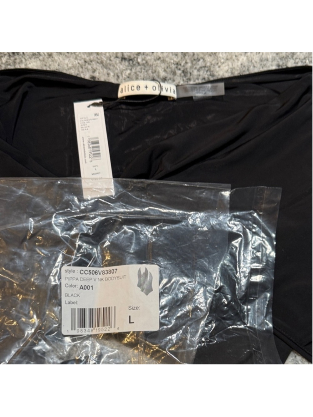 Alice + Olivia Pippa Halter Bodysuit, Black - Picture 11 of 14